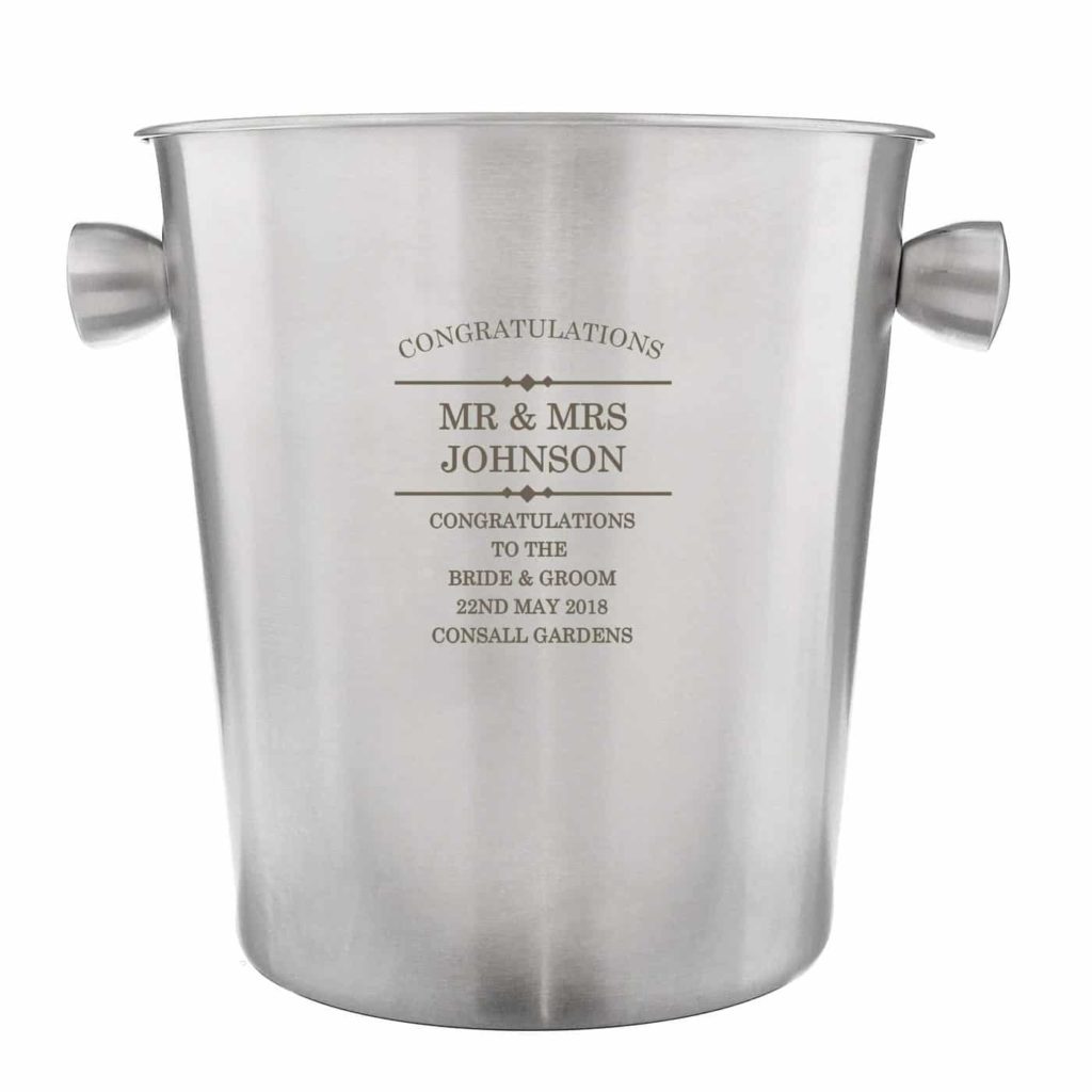 Diamond Stainless Steel Ice Bucket