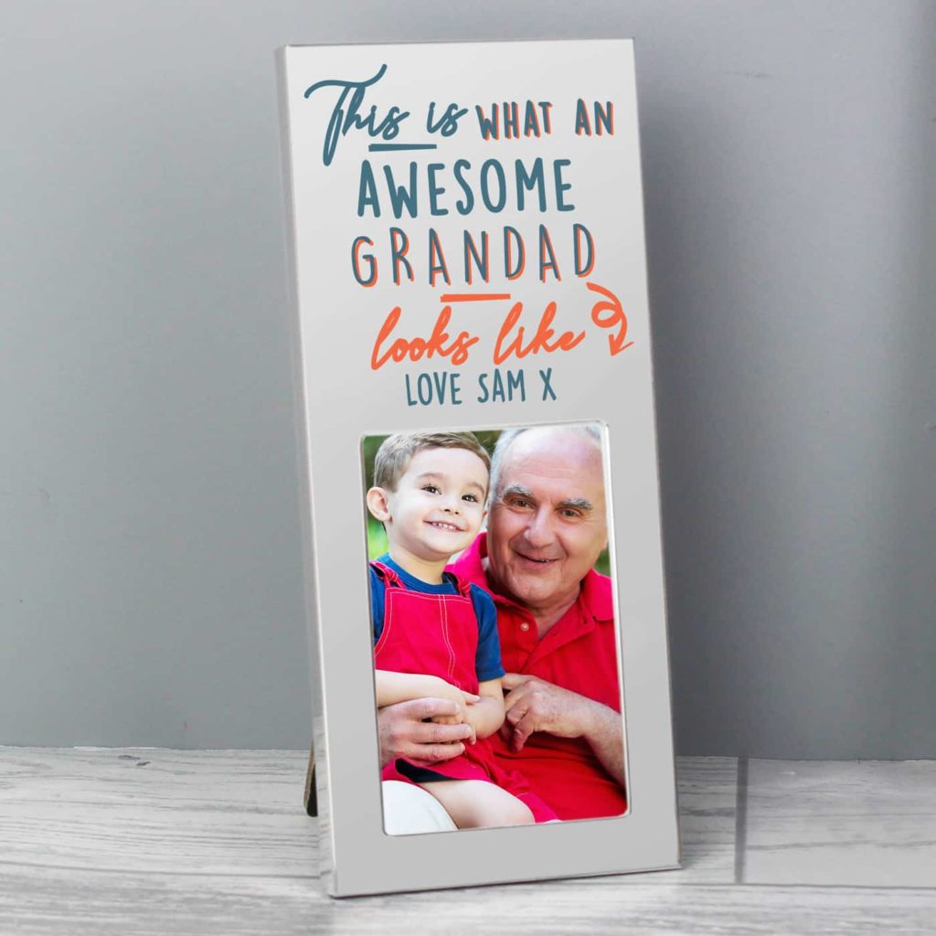 Personalised This Is What Awesome Looks Like Silver 2x3 Photo Frame