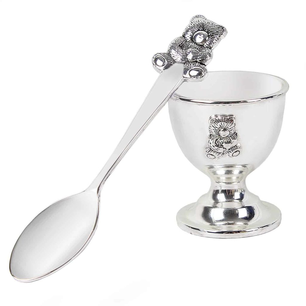 Silver Egg Cup & Spoon