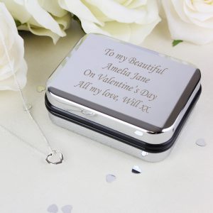 Box With Heart Necklace