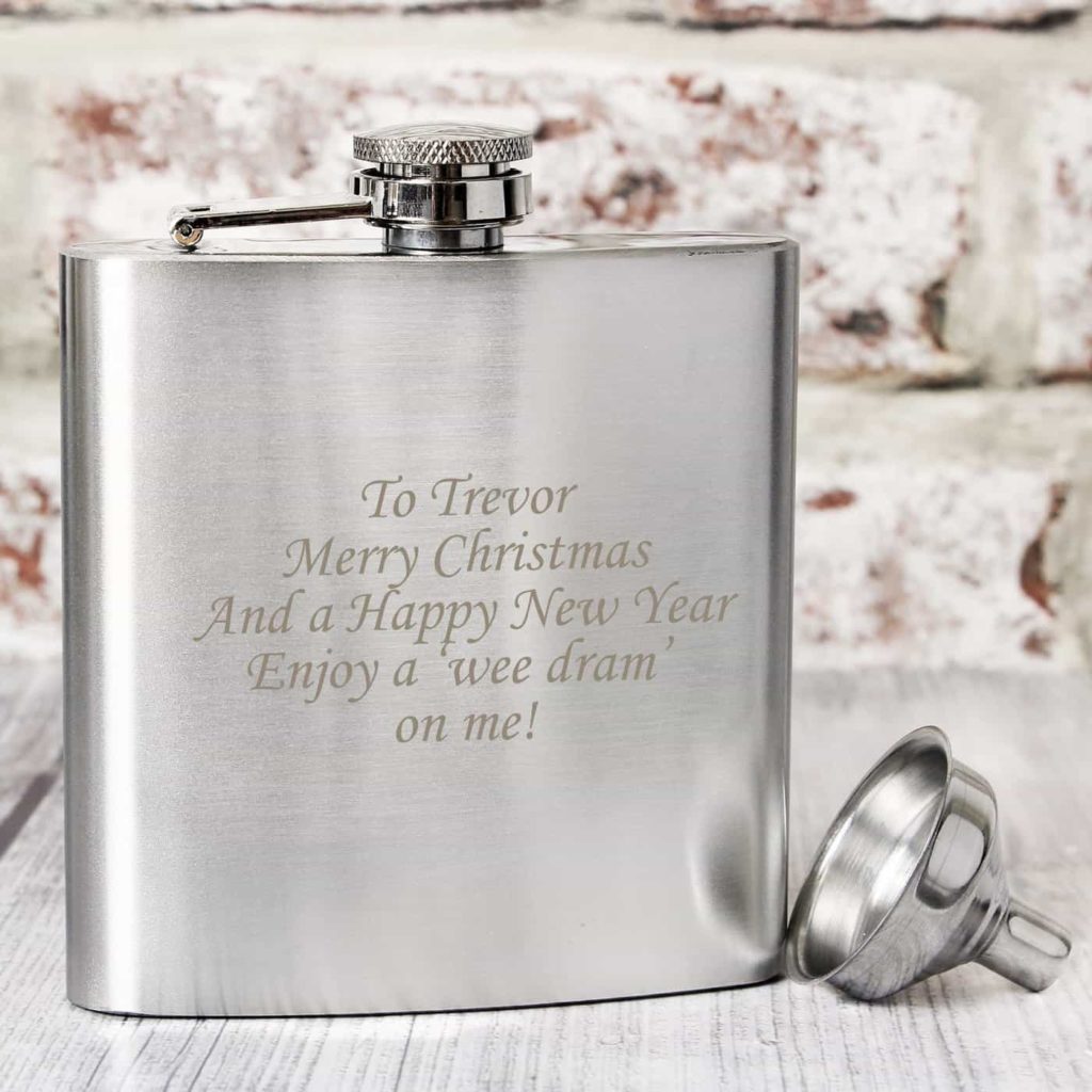 Boxed Stainless Steel Hip Flask