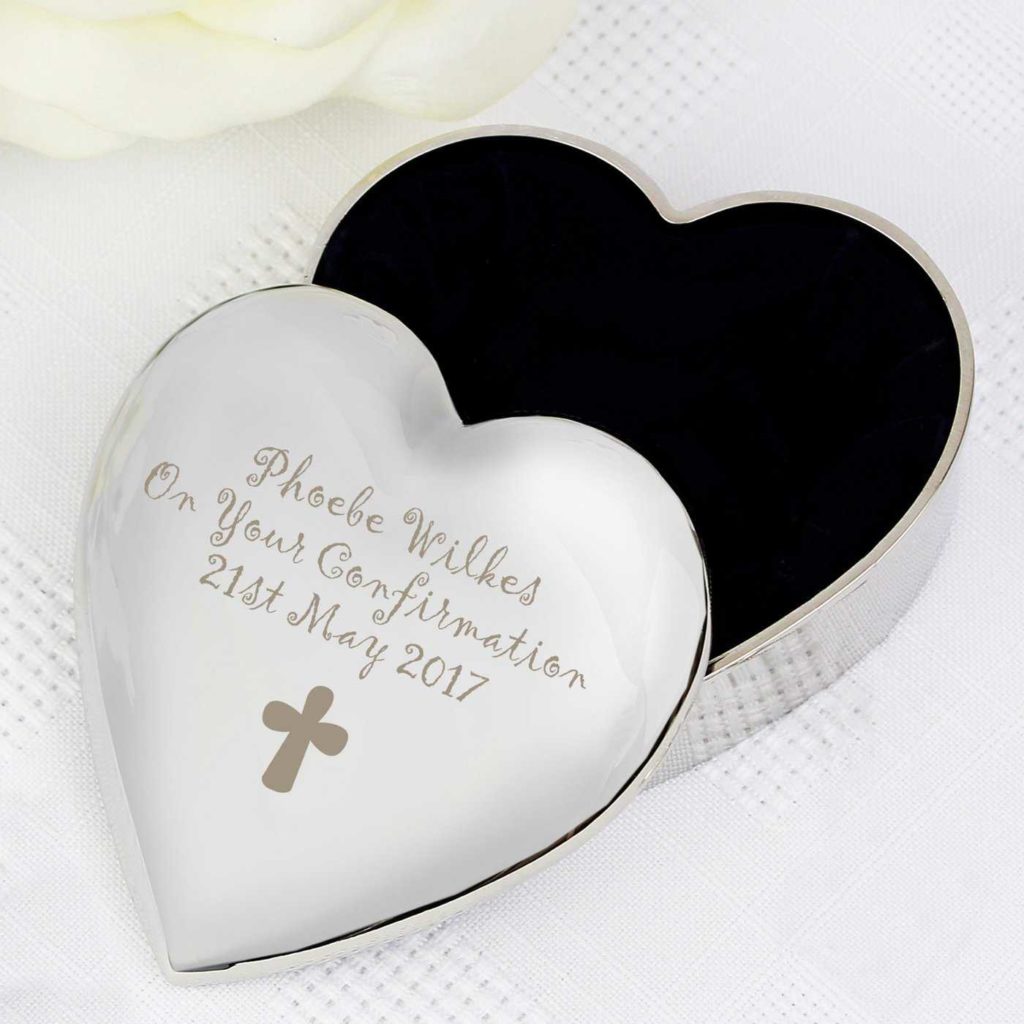 Cross Heart Trinket Box