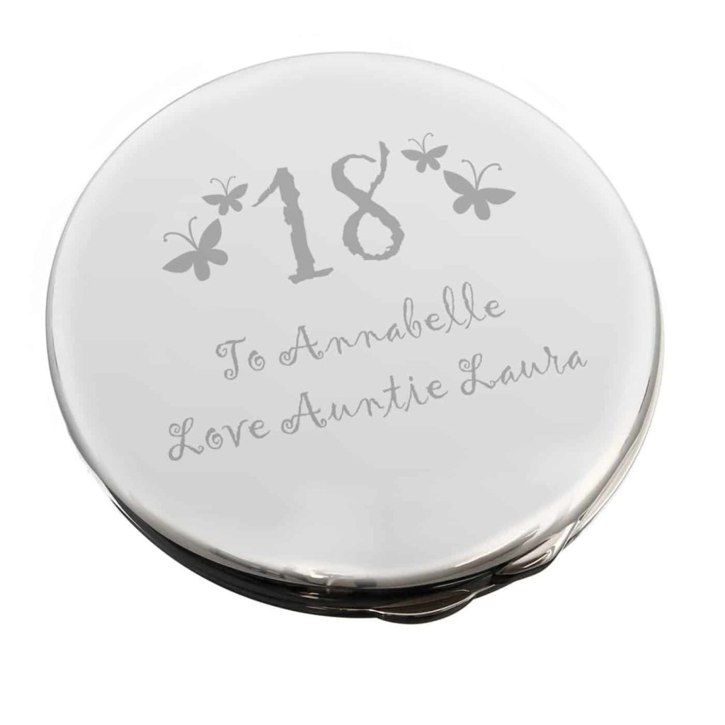 Butterfly Age Round Compact Mirror