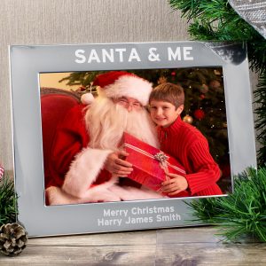 Santa & Me 5x7 Landscape Photo Frame