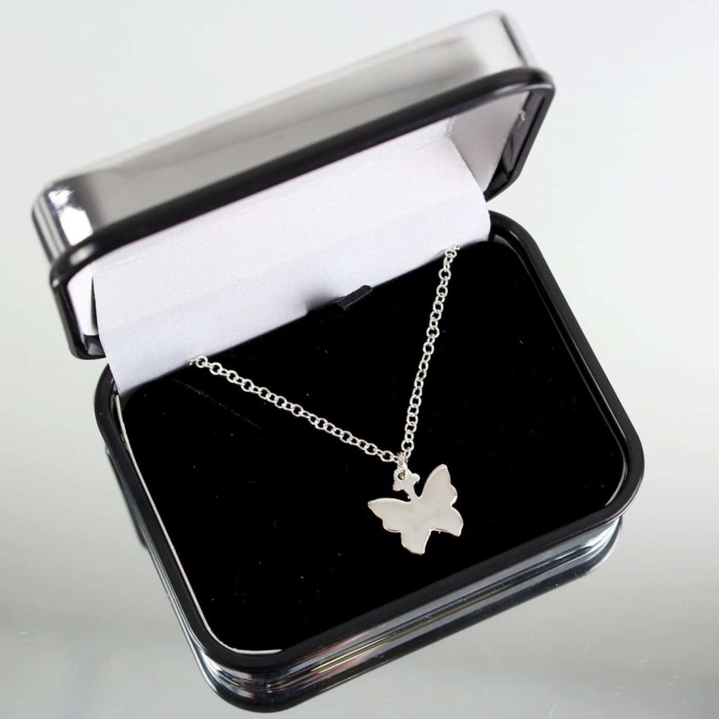 Box and Butterfly Necklace