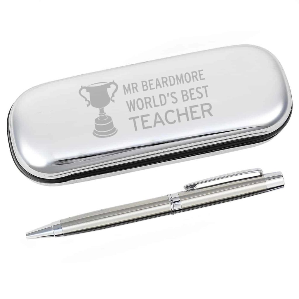 Teacher Trophy Pen and Box Set