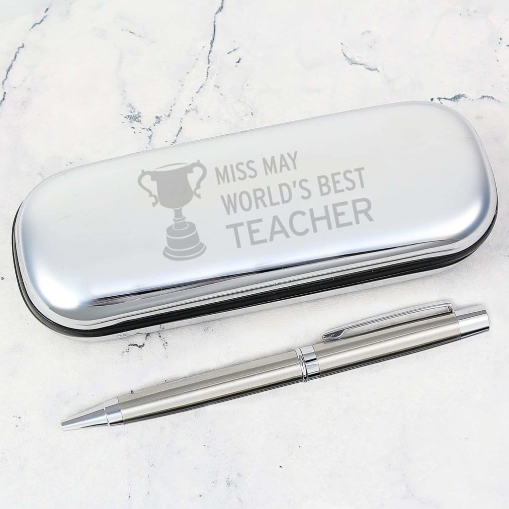 Teacher Trophy Pen and Box Set
