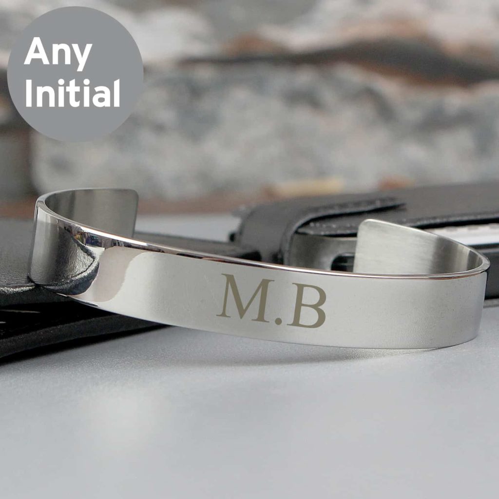 Initial Stainless Steel Bangle