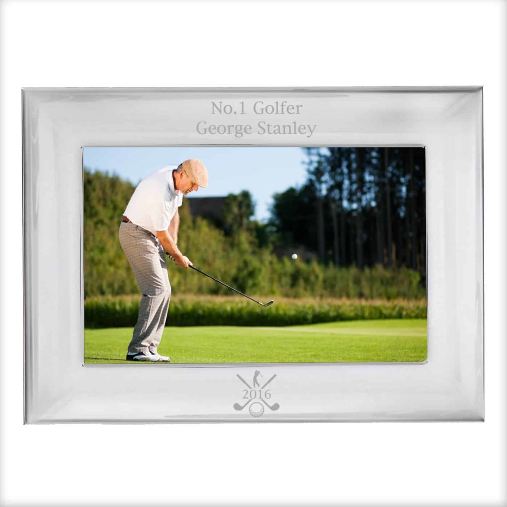 Silver 6x4 Golf Photo Frame