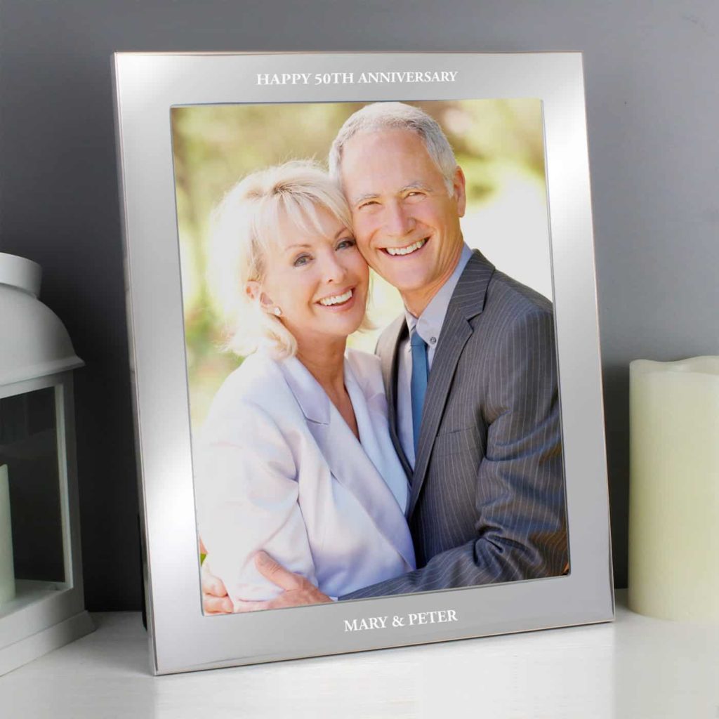 Any Message Silver 8x10 Photo Frame