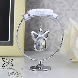Personalised Name Only Crystocraft Angel Ornament