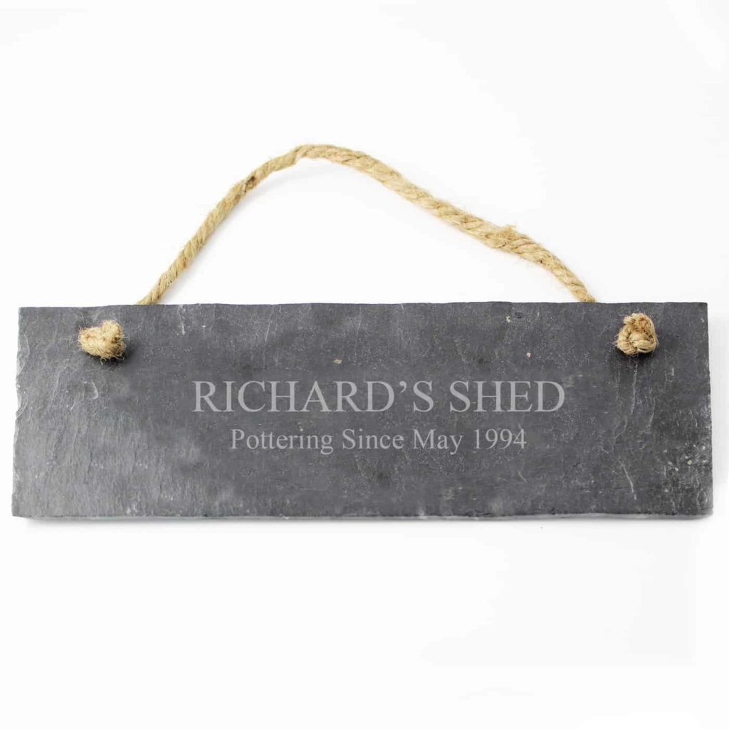 Engraved Hanging Slate Plaque