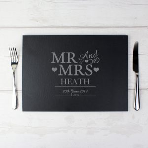 Mr & Mrs Slate Board