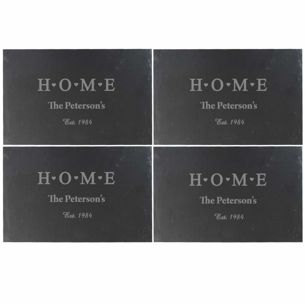 HOME Slate Rectangle Placemat 4 Pack