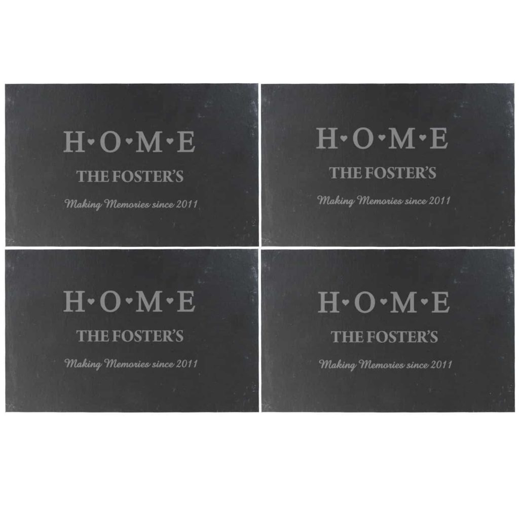 HOME Slate Rectangle Placemat 4 Pack