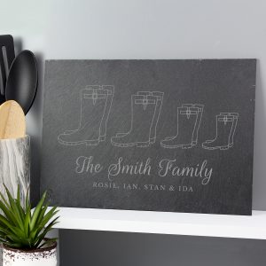 Welly Boot Family of Four Slate