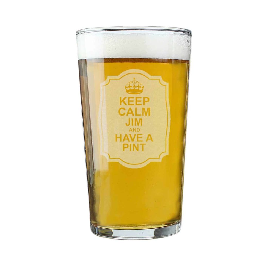 Keep Calm Pint Glass