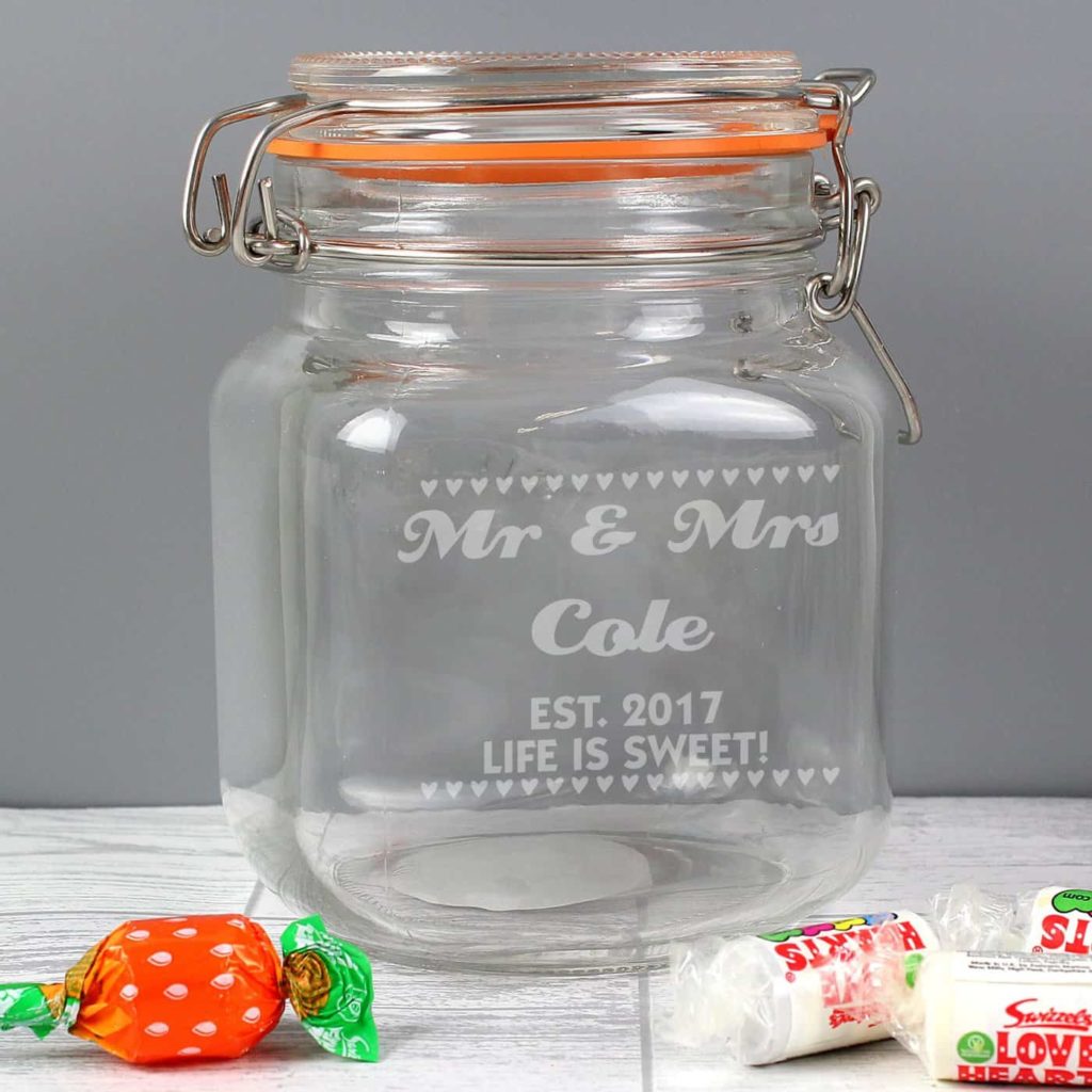 Small Hearts Glass Kilner Jar