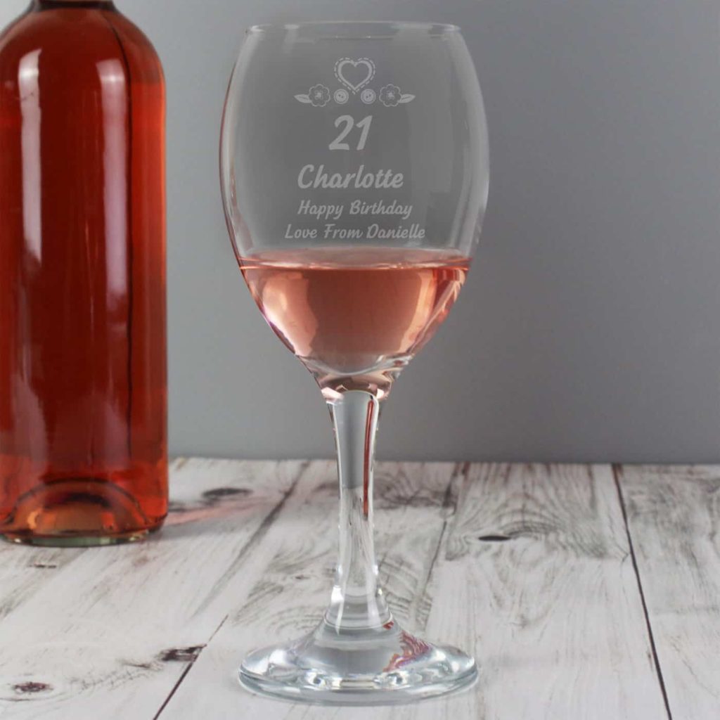 Birthday Craft Wine Glass