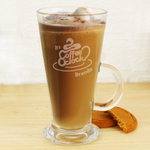 Coffee O Clock Latte Glass