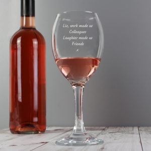 Any Message Wine Glass