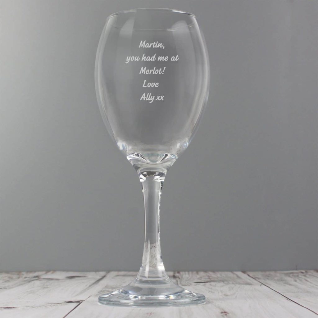 Any Message Wine Glass