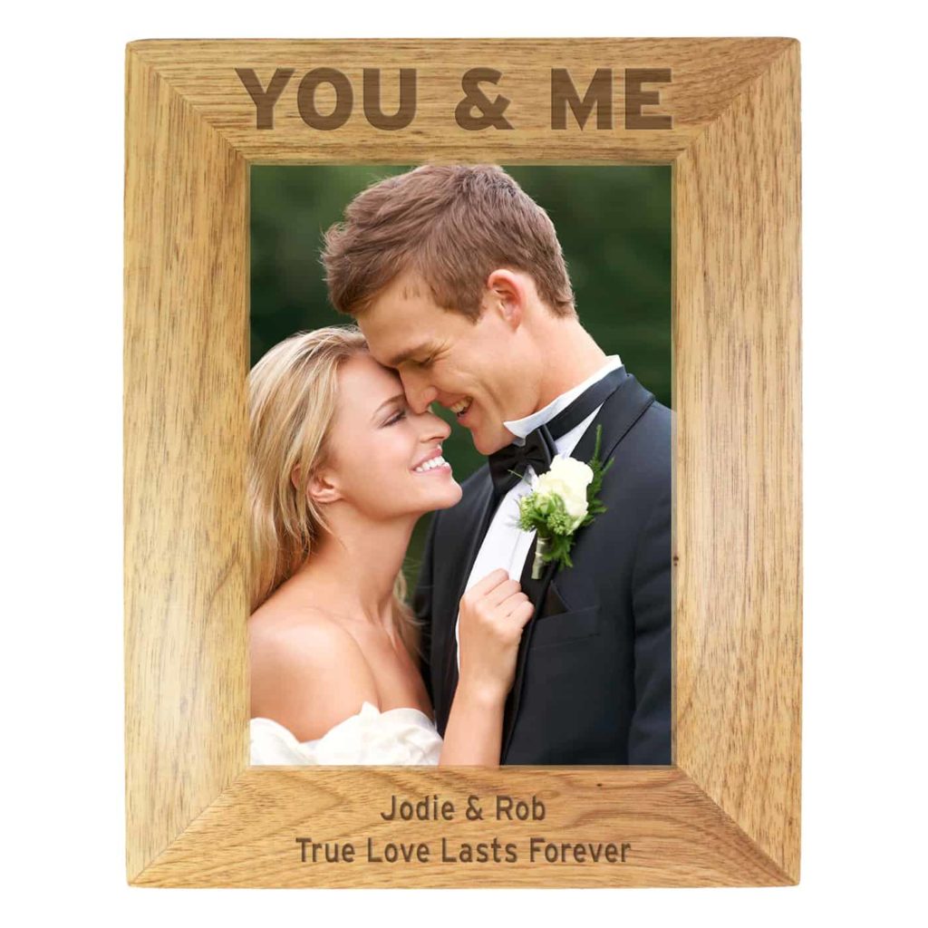You & Me 5x7 Wooden Photo Frame