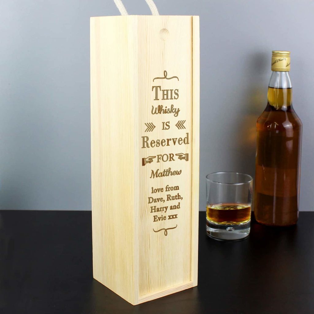 Reserved For Bottle Presentation Box