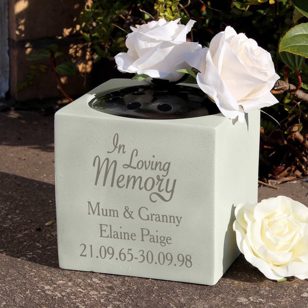 In Loving Memory Memorial Vase