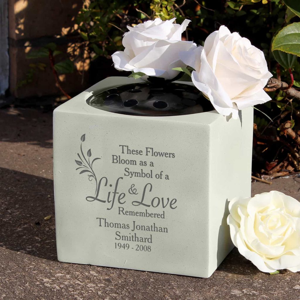 Life & Love Memorial Vase