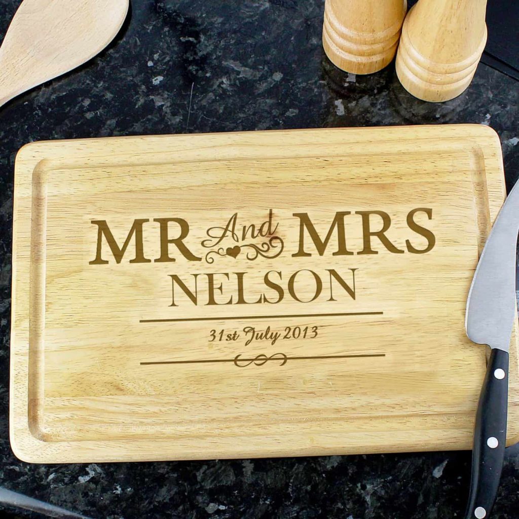 Mr & Mrs Rectangle Chopping Board