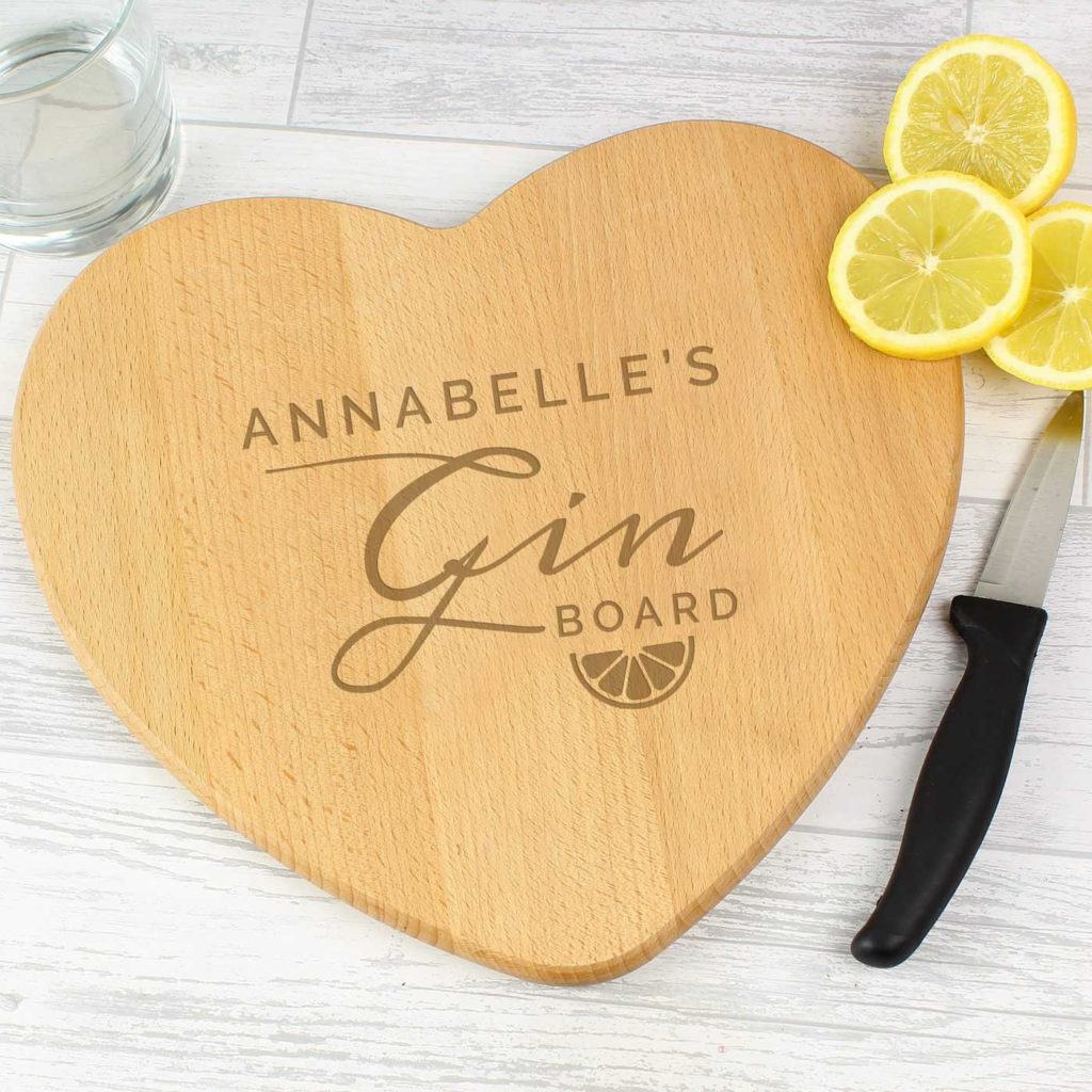 Gin Heart Chopping Board
