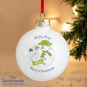 The Snowman and the Snowdog Year Bauble