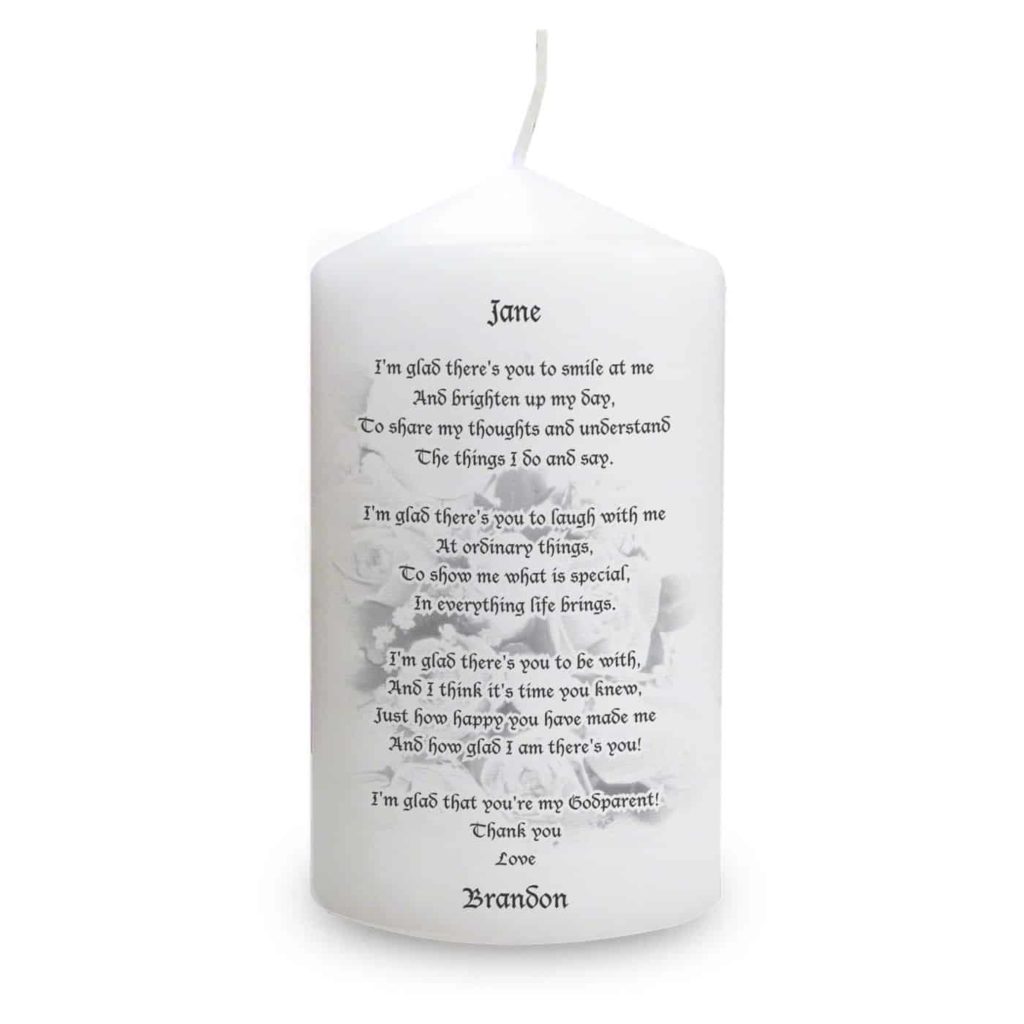 Godparent candle