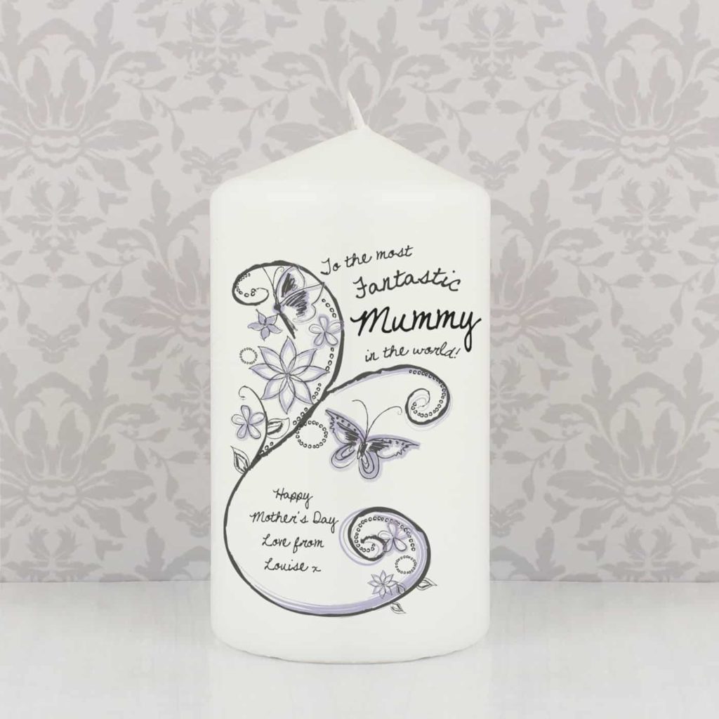 Flower Pattern Candle