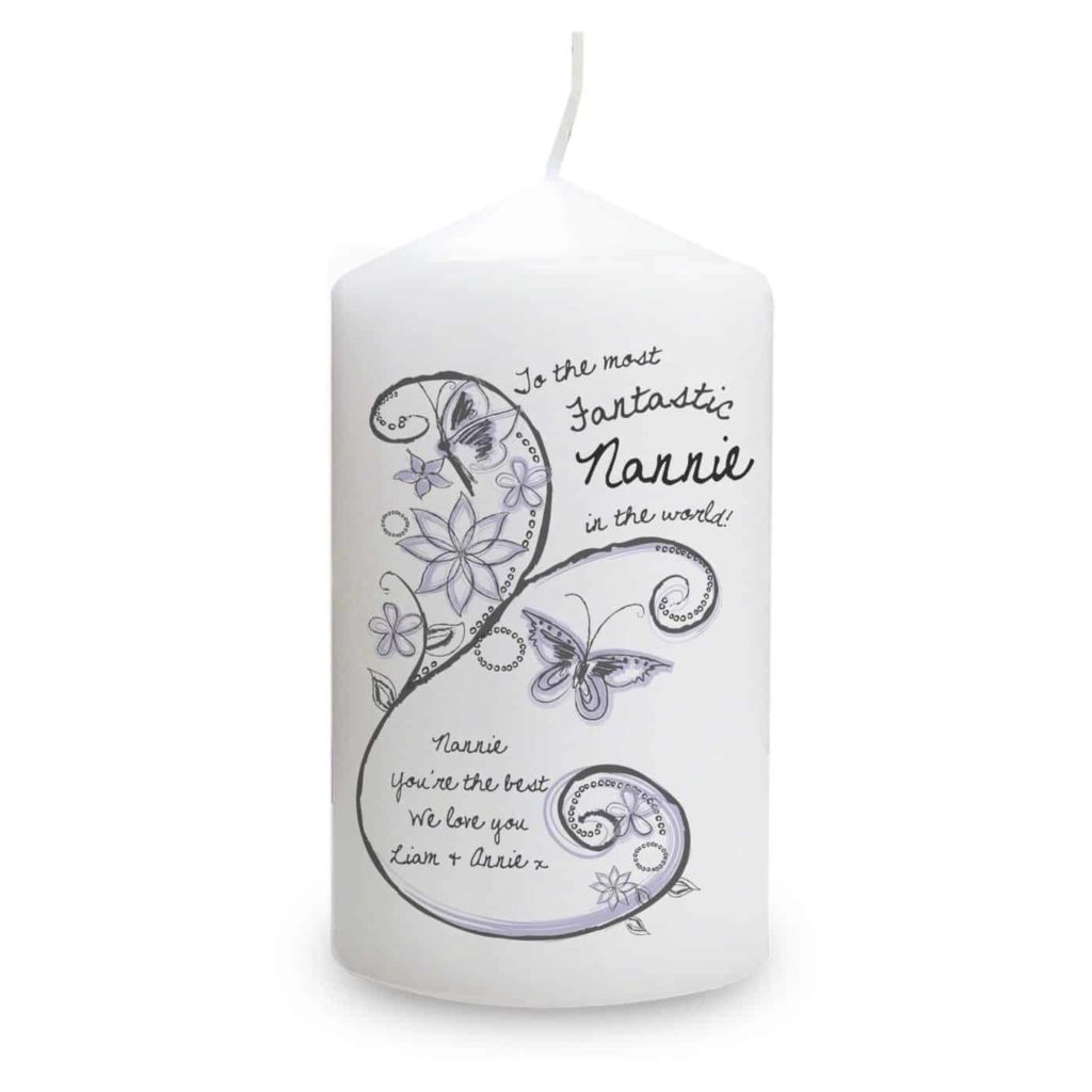 Flower Pattern Candle