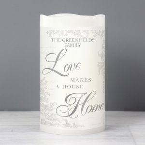 Love Makes a Home LED Candle