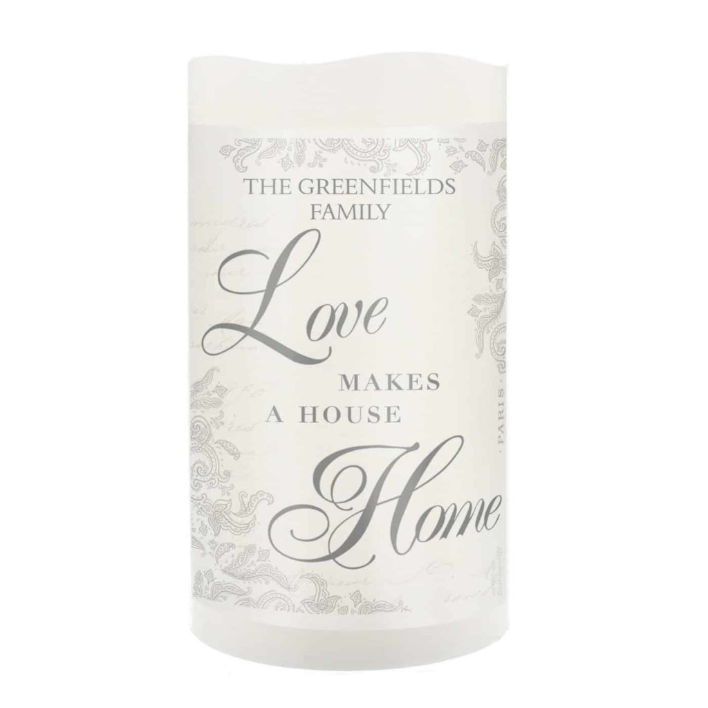 Love Makes a Home LED Candle