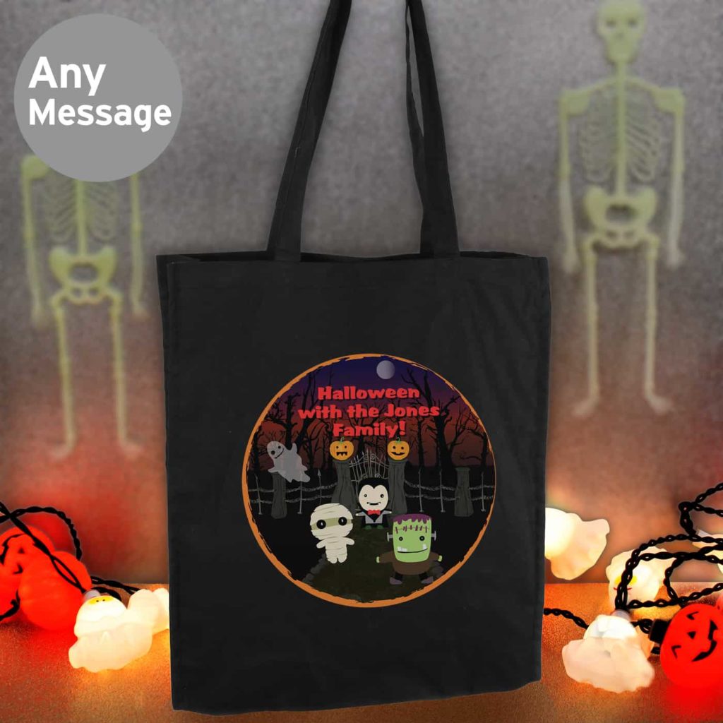 Halloween Black Cotton Bag
