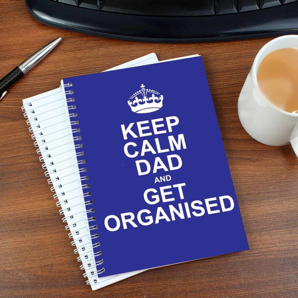 Keep Calm Blue A5 Notebook