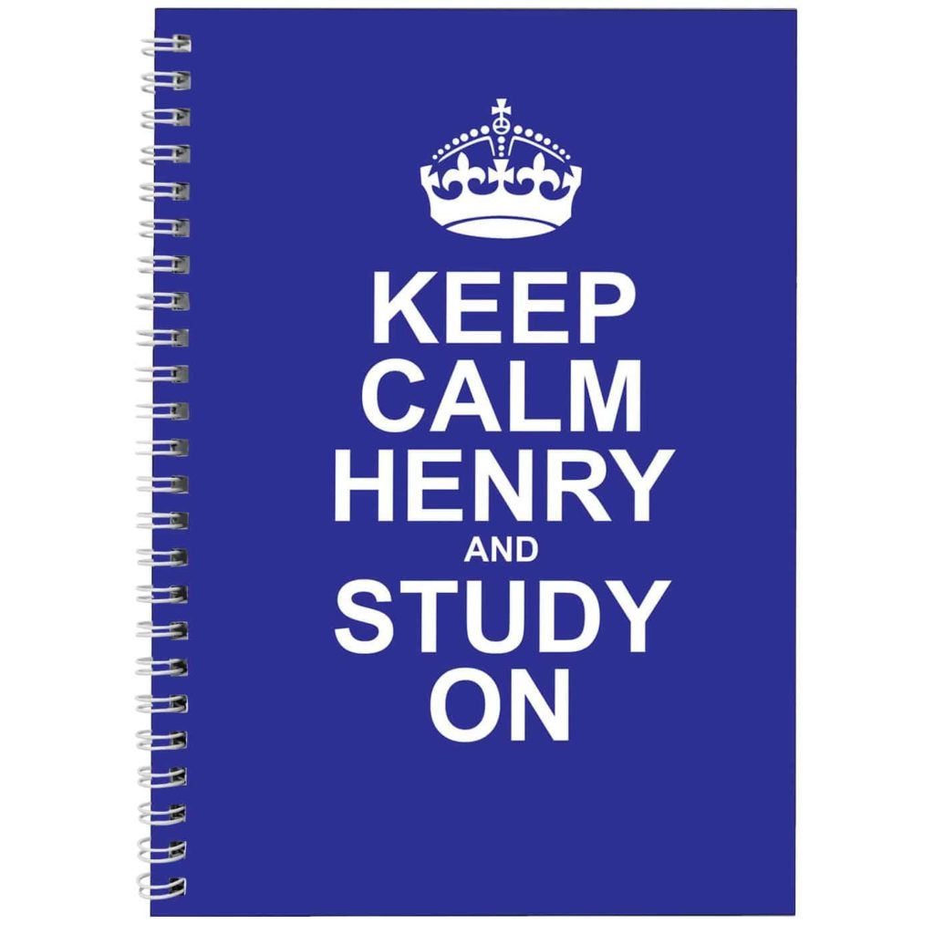 Keep Calm Blue A5 Notebook