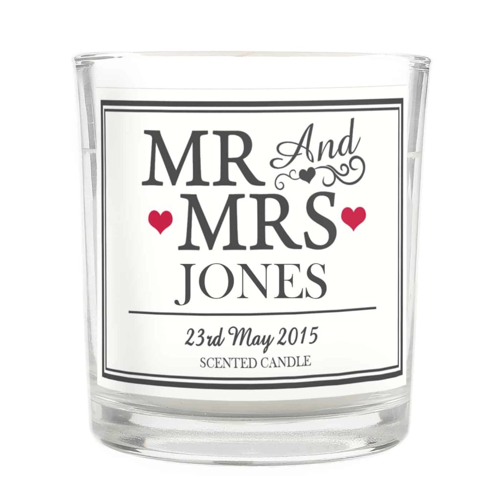 Mr & Mrs Scented Jar Candle