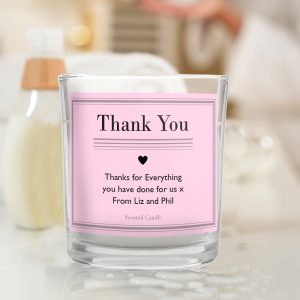 Classic Pink Scented Jar Candle