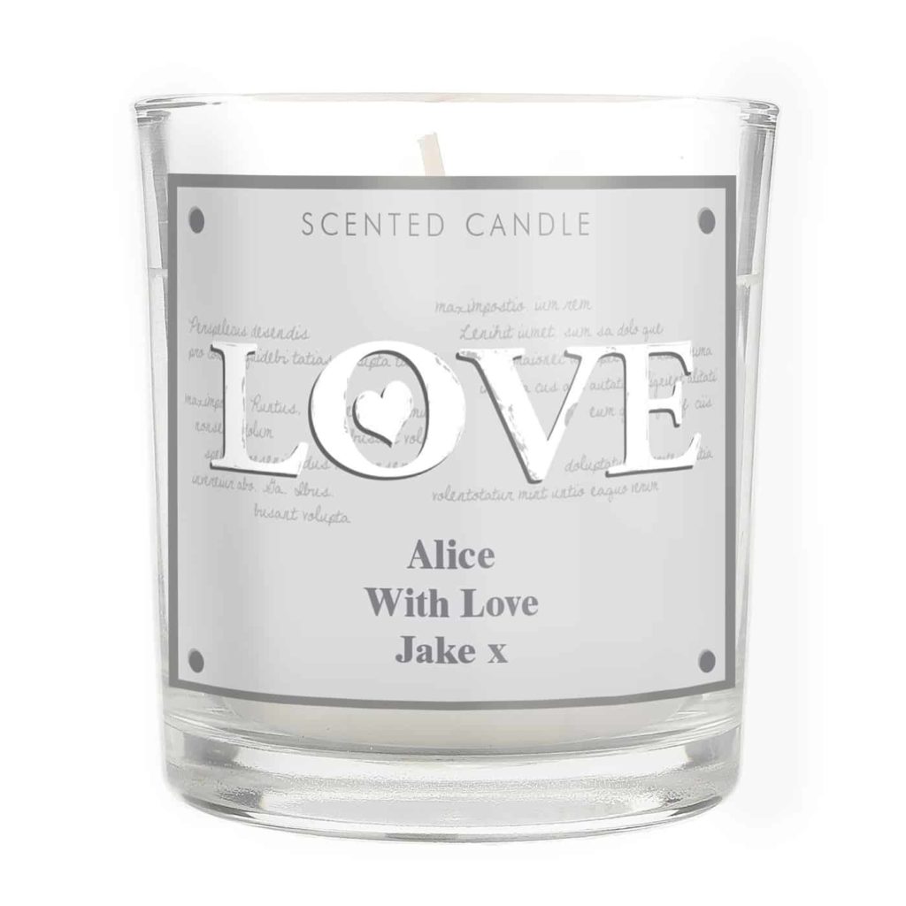 LOVE Scented Jar Candle