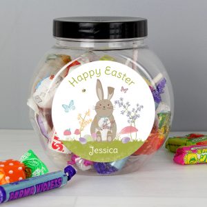 Easter Meadow Bunny Sweets Jar