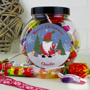 Tartan Santa Sweet Jar