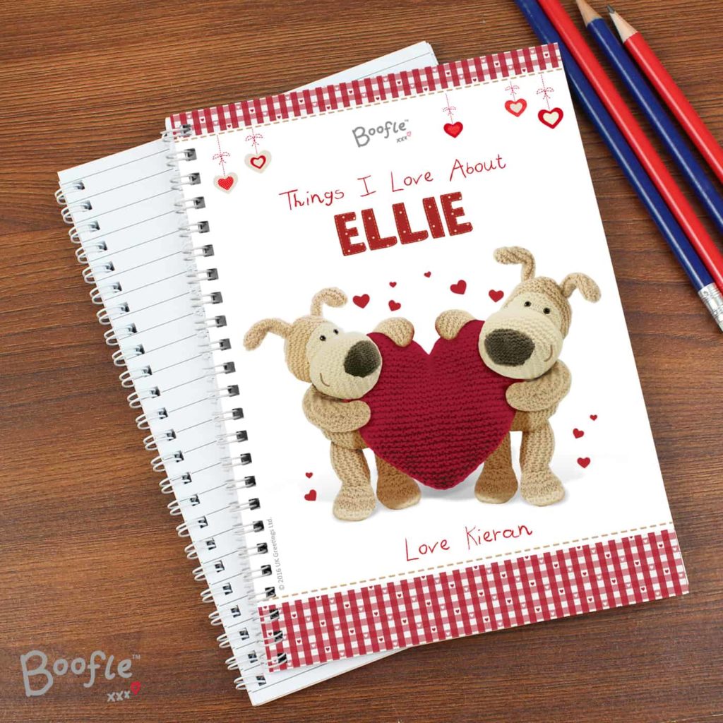 Boofle Shared Heart A5 Notebook