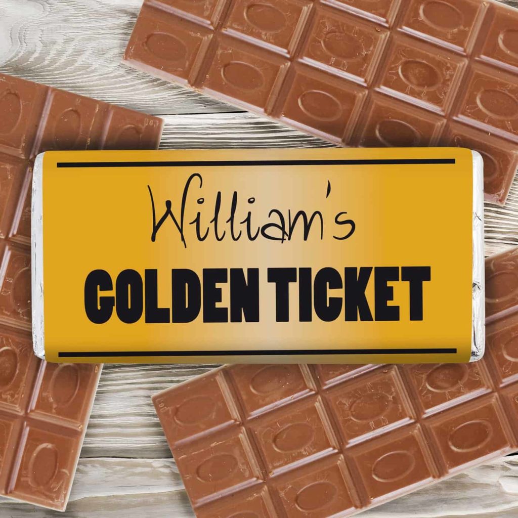 Golden Ticket Milk Chocolate Bar