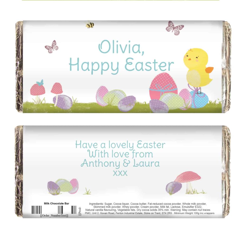 Easter Meadow Chick Milk Chocolate Bar