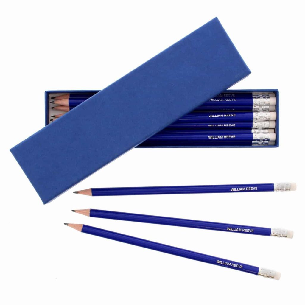 Box of Blue Pencils